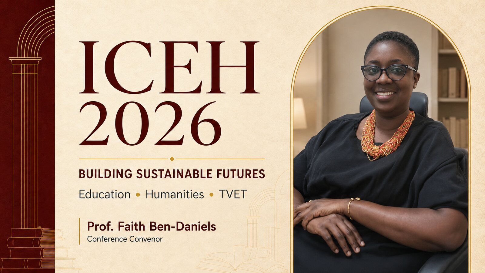 Prof. Faith Ben-Daniels at the International Conference on Education and Humanities 2026